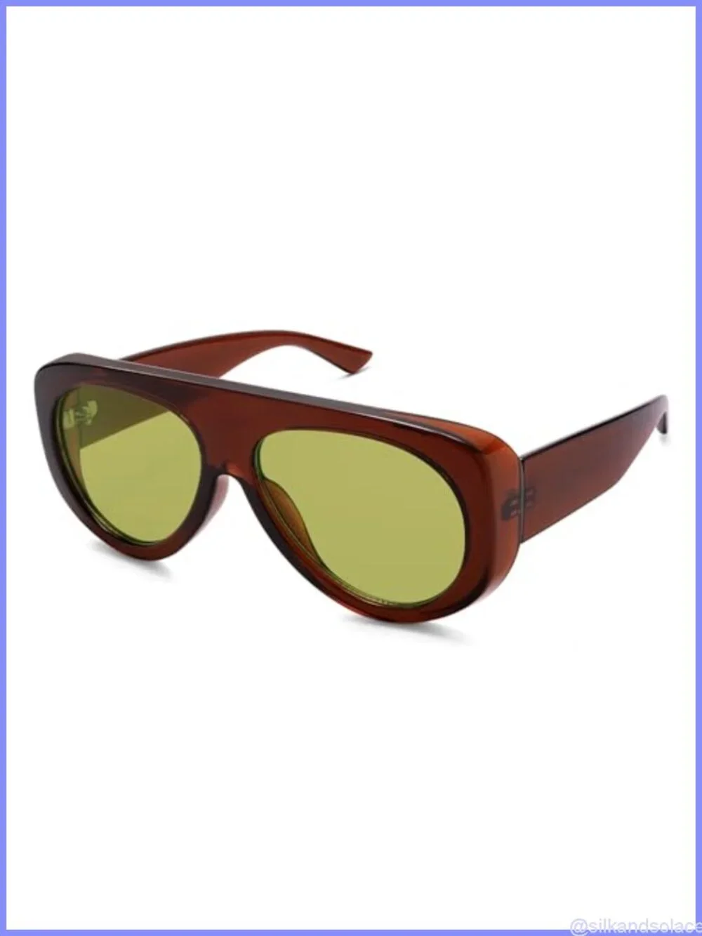 Oversized Aviator Sunglasses 90s Retro Y2K UV Protection Unisex